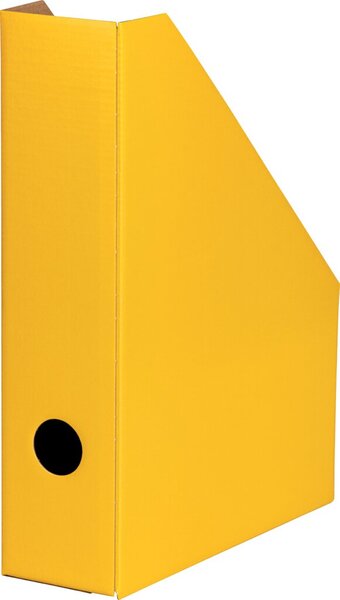 Image Stehsammler A4 Wellpappe gelb Rückenbreite 8cm