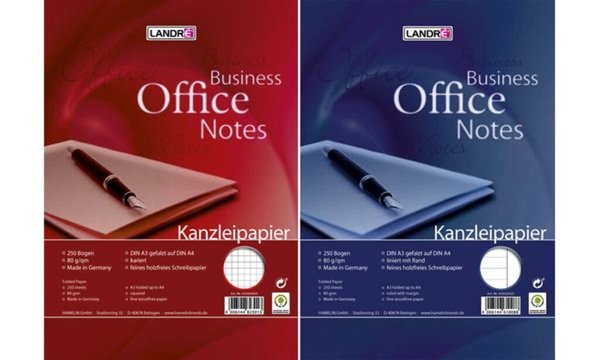 Image LANDRÉ Kanzleipapier, DIN A4, karie rt, ohne Rand (5400394)