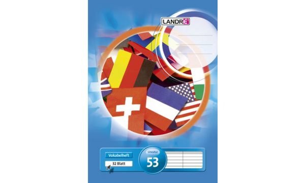 Image LANDRÉ Vokabelheft DIN A4, 3-spalti g, 80 g/qm, 40 Blatt (5400124)