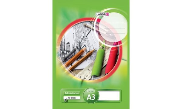 Image LANDRÉ Zeichenkartonblock DIN A3, 1 90 g/qm, 10 Blatt (5400879)