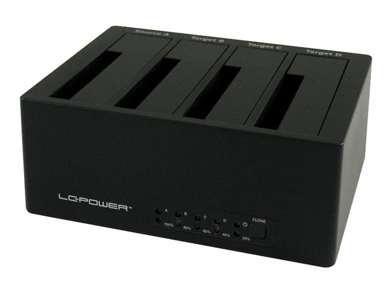 Image LC-POWER Dockingstation LC-Power USB 3.0/eSATA 4-Bay 2,5"/3,5"HDD/SSD