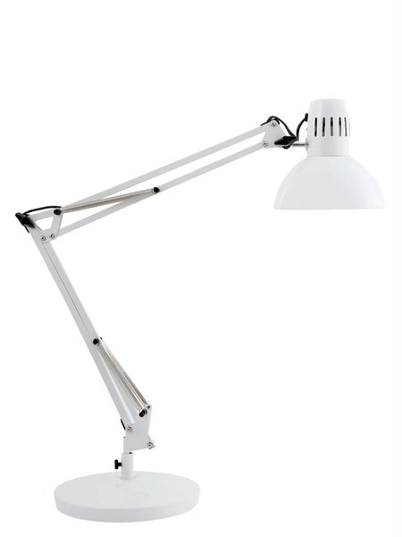 Image LED-Tischleuchte ARCHI BC Doppel- gelenkarm, Schwenkkopf, weiß,