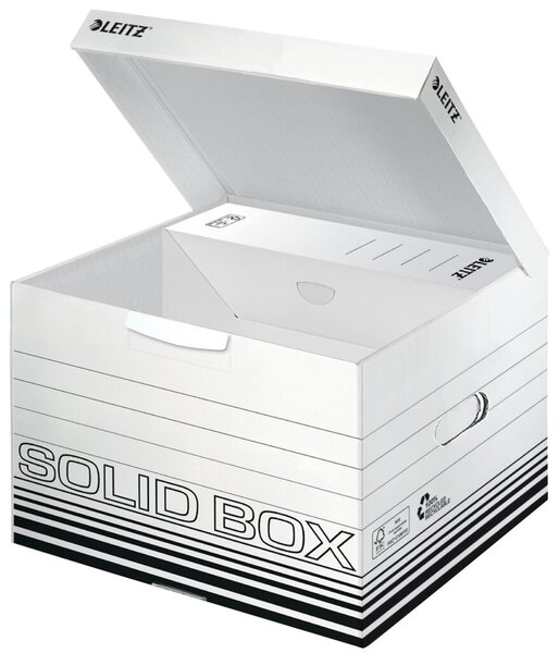 Image Archiv/Transportbox Solid weiß Größe M, 360x270x325mm, bis 18 kg
