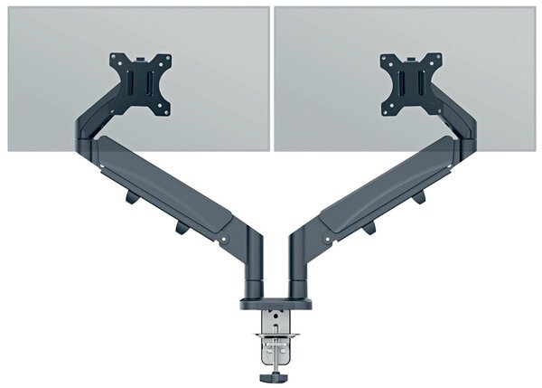 Image Duo Monitorarm, platzsparend anthrazit, 180° Rotationsstop
