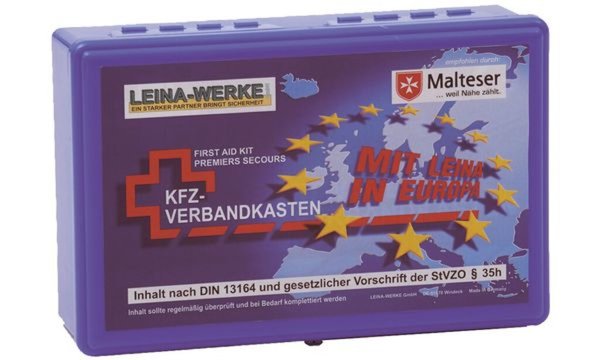 Image LEINA KFZ-Verbandkasten Euro, Inhal t DIN 13164, blau (89101021)