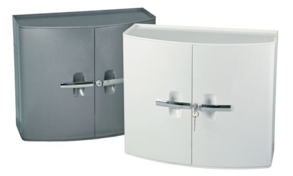 Image LEINA Verbandschrank Sani Cab, ohne Inhalt, silber (8922073)