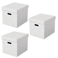 Image LEITZ 3 Esselte Home Aufbewahrungsboxen 33,0 l weiß 32,0 x 36,5 x 31,5 cm; 1 Pa