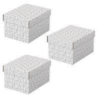 Image LEITZ 3 Esselte Home Aufbewahrungsboxen 6,5 l weiß 20,0 x 25,5 x 15,0 cm; 1 Pac