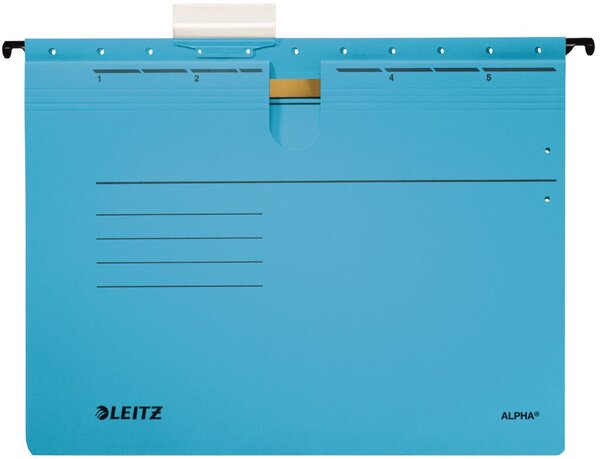 Image LEITZ ALPHA Hängehefter, A4, kaufmännische Heftung, blau - für den Markt: D / L