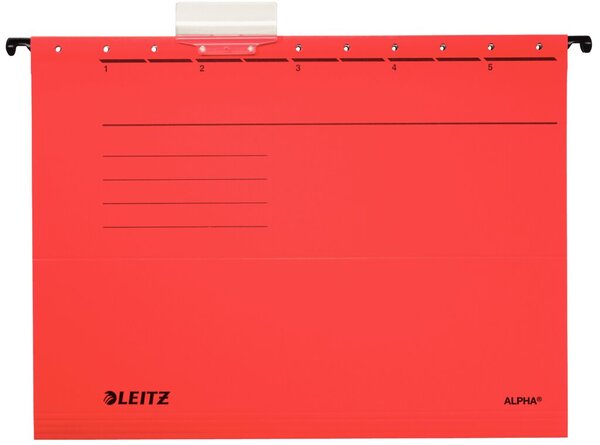 Image LEITZ ALPHA Hängemappe, A4, seitlich offen, rot - für den Markt: D / L / A / CH