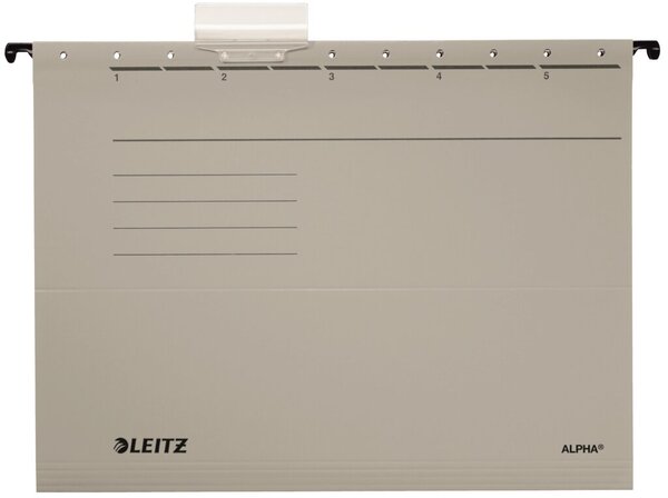 Image LEITZ ALPHA Hängemappe, A4, seitlich offen, grau - für den Markt: D / L / A / C