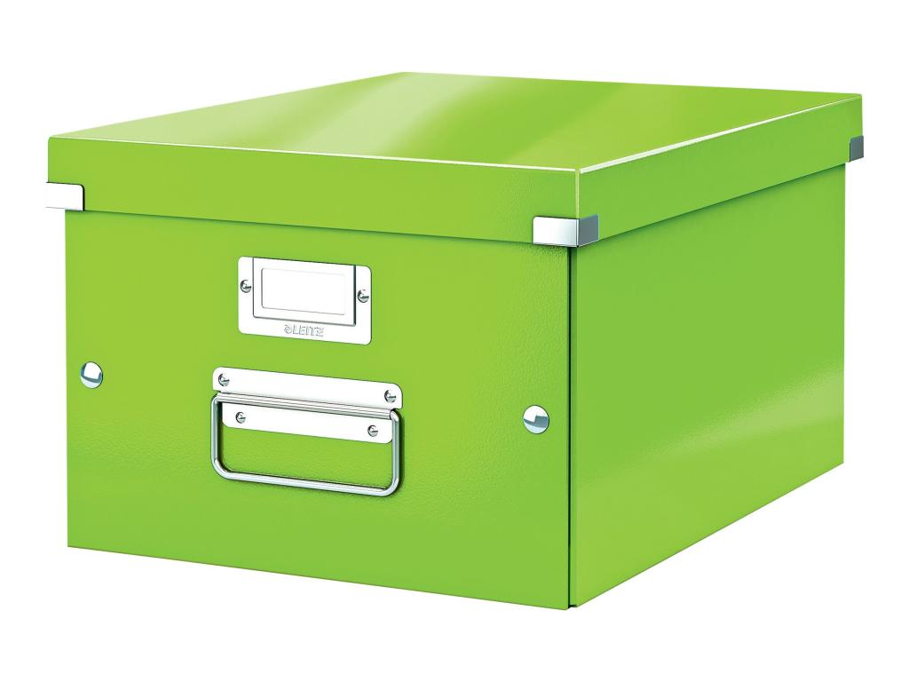 Image LEITZ Ablagebox Click und Store WOW, DIN A4, grün Hartpappe mit PP-Folie, Aufba