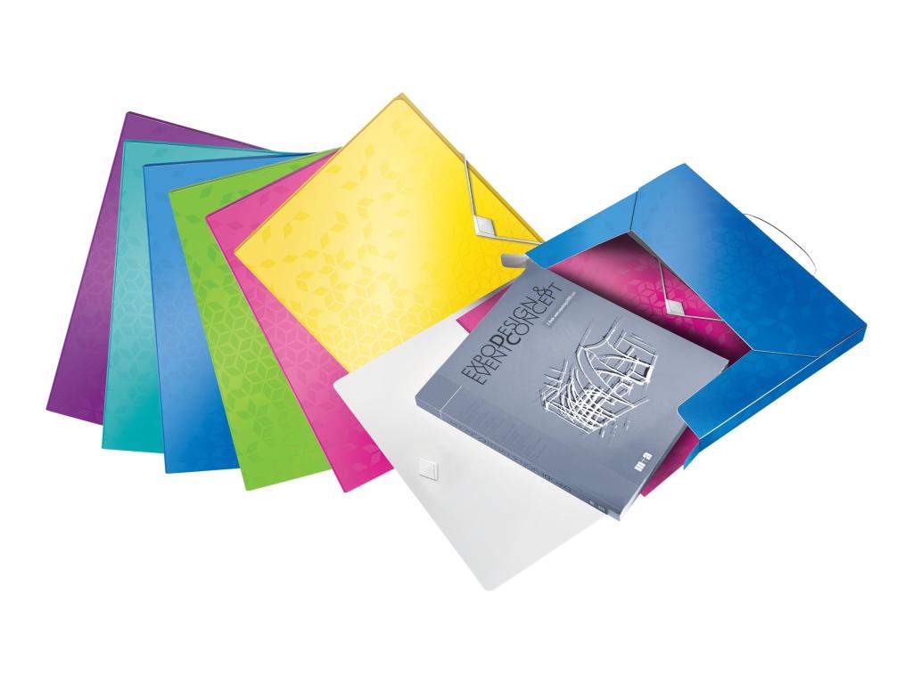 Image LEITZ Ablagebox WOW, DIN A4, PP, farbig sortiert Füllhöhe: 30 mm, Fassungsvermö