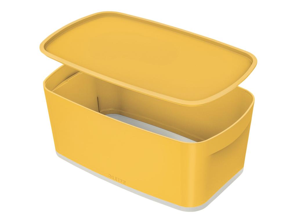 Image LEITZ Aufbewahrungsbox My Box Cosy, 5 Liter, gelb aus ABS-Kunststoff, Deckel mi