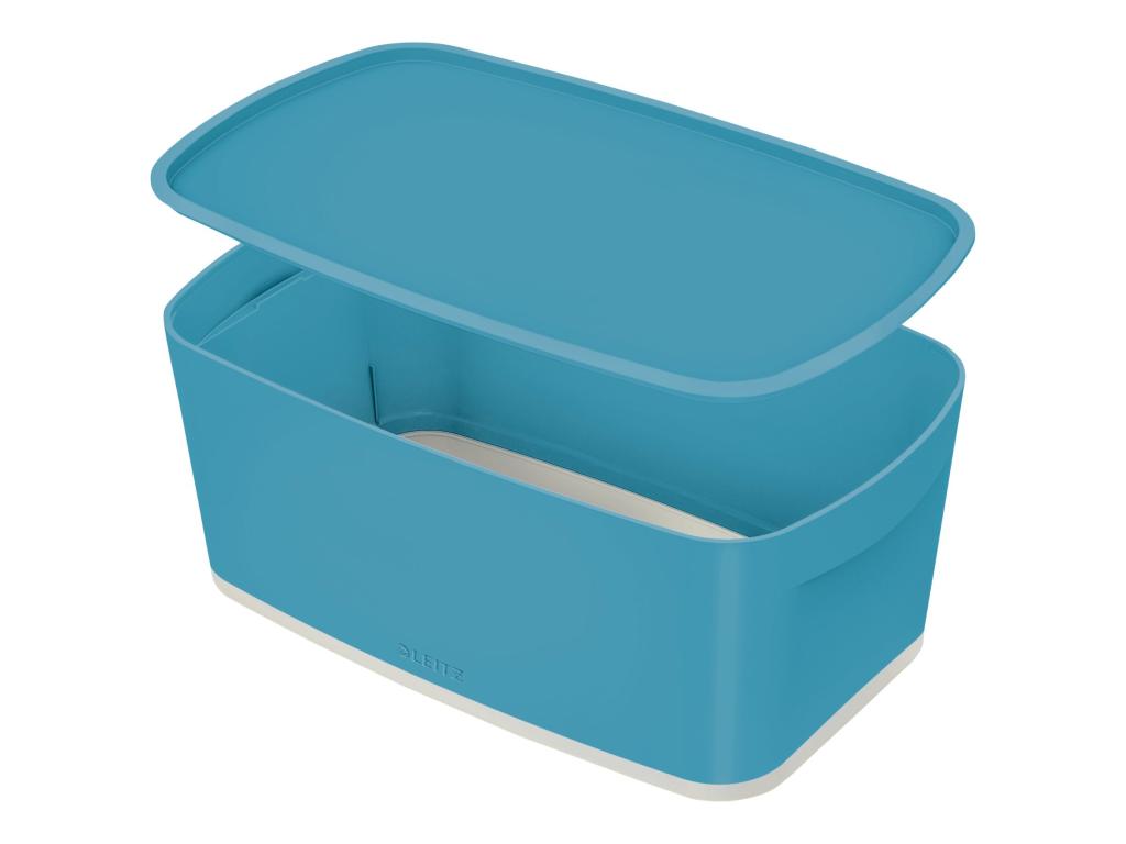Image LEITZ Aufbewahrungsbox My Box Cosy, 5 Liter, blau aus ABS-Kunststoff, Deckel mi
