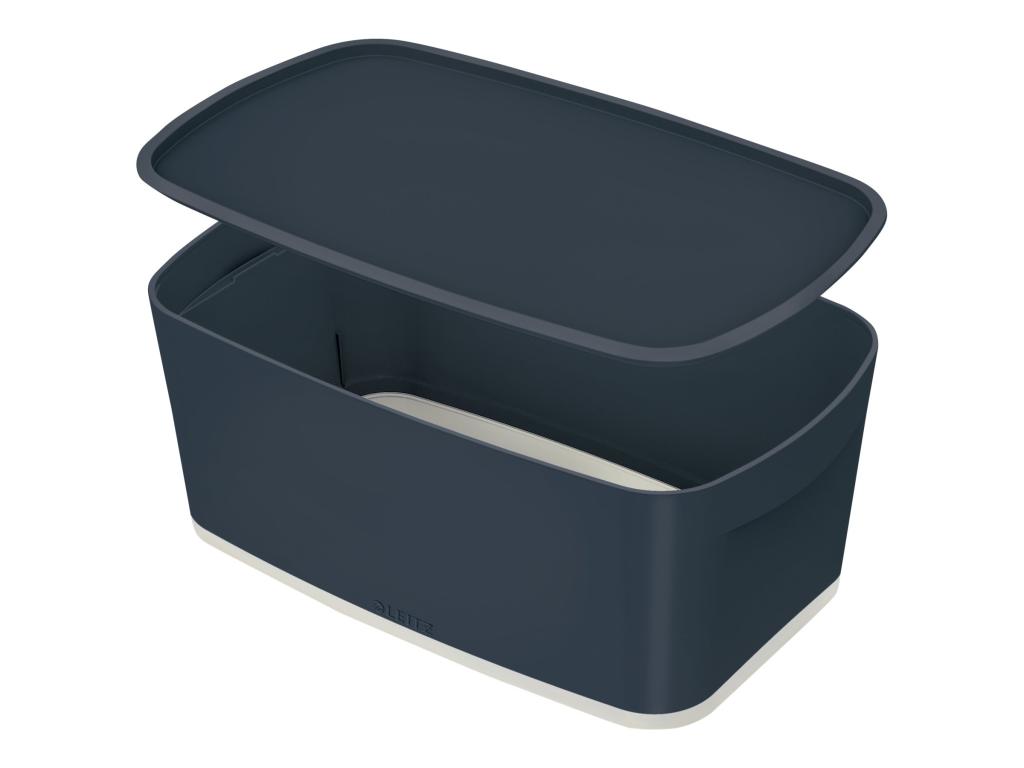 Image LEITZ Aufbewahrungsbox My Box Cosy, 5 Liter, grau aus ABS-Kunststoff, Deckel mi