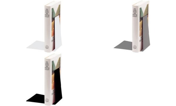 Image LEITZ Buchstütze (B)125 x (T)145 x (H)140 mm, schwarz aus Metall, pulverbeschic