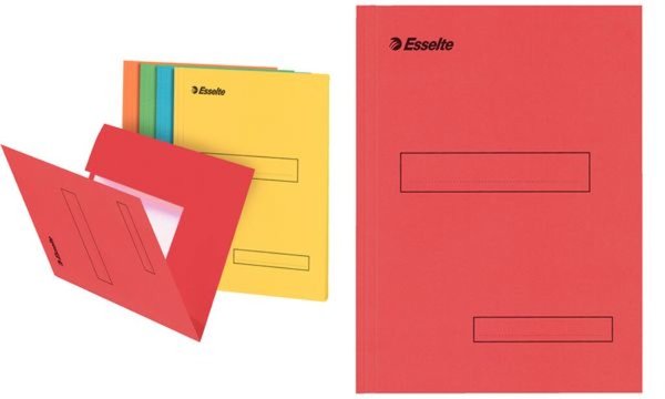 Image LEITZ Esselte Aktenmappe, DIN A4, aus Karton, farbig sortiert 160 g/qm, mit 2 E