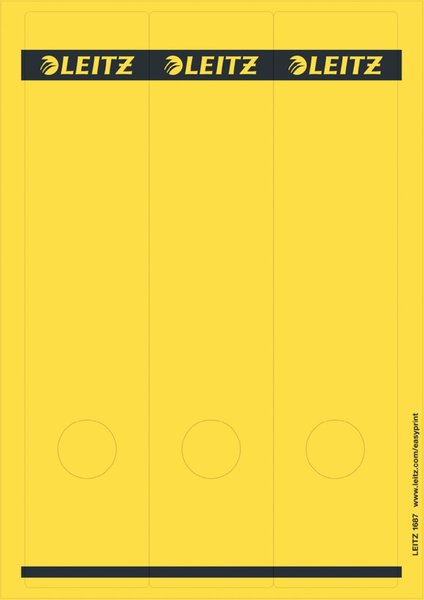 Image LEITZ Esselte Leitz - Selbstklebende Rückenschilder - Grau - 39 x 192 mm - 80 g