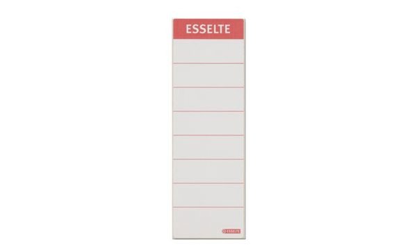 Image LEITZ Esselte Ordnerrücken-Etikett, 60 x 190 mm, lang, breit, weiß passend für 