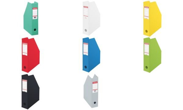 Image LEITZ Esselte Stehsammler Standard, DIN A4, Pappe, rot (B)100 mm mit PVC-Folie 