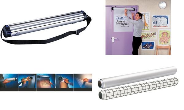 Image LEITZ Folienrolle EasyFlip Foil, (L)20 m x (B)600 mm,kariert weiß, aus PP, für 