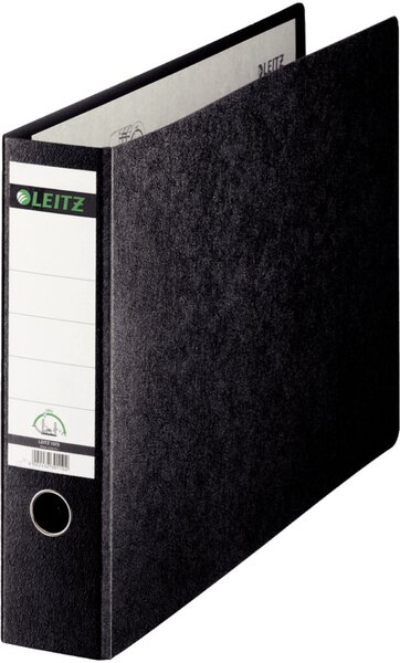 Image LEITZ Hartpappe-Ordner, 180 Grad, DIN A3 quer, 77 mm,schwarz Einband aus Hartpa