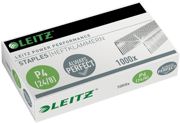 Image LEITZ Heftklammern 24/8, verzinkt, Inhalt: 1.000 Stück aus Stahl, Heftleistung: