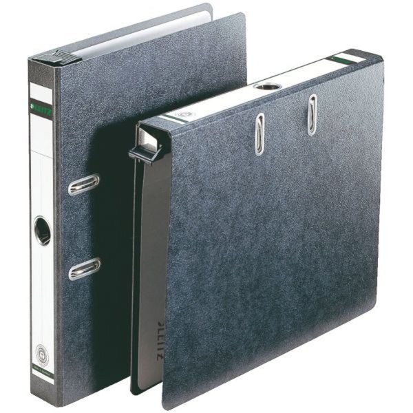 Image LEITZ Hängeordner, 180 Grad, DIN A4, 50 mm, schwarz Einband aus Pappe, mit aus-