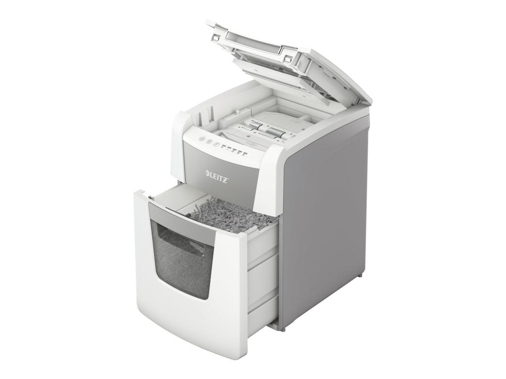 Image LEITZ IQ Autofeed Small Office 100 Aktenvernichter Mikroschnitt 2 x 15 mm 34 l 