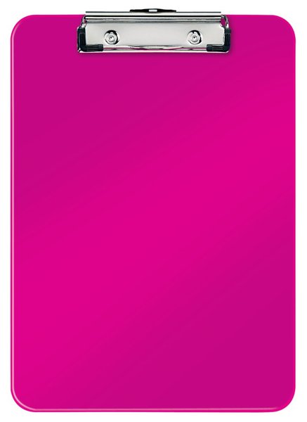 Image LEITZ Klemmbrett WOW, DIN A4, Polystyrol, pink-metallic mit Metall-Klemmmechani