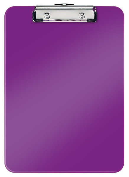 Image LEITZ Klemmbrett WOW, DIN A4, Polystyrol, violett mit Metall-Klemmmechanik, Fas