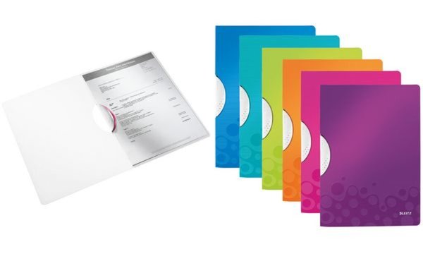 Image LEITZ Klemmhefter WOW ColorClip, DI N A4, PP, pink-metallic (80418523)