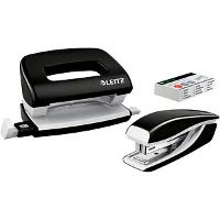 Image LEITZ Locher und Heftgeräte Set NeXXt WOW schwarz-metallic