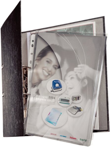Image LEITZ Maxi Prospekthülle Stabil - 210 x 297 mm (A4) - Transparent - Metall - PV