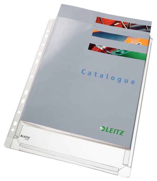 Image LEITZ Maxi Prospekthülle Standard, A4, PVC, genarbt, 0,17 mm oben offen, mit Ei