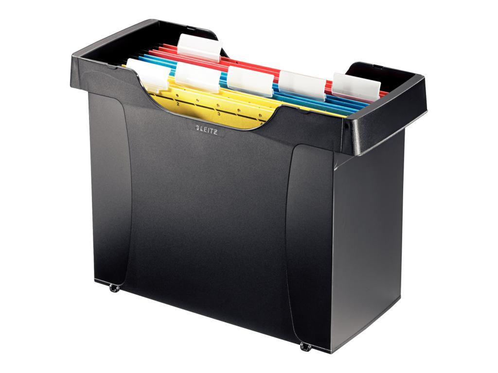 Image LEITZ Mini-Aktei Hängemappen-Box Plus, blau aus Polystyrol, stapelbar, niedrige