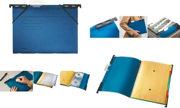 Image LEITZ Mobile Ordnungs-Hängemappe "Divide-It-Up", A4, blau Kombination aus Hänge