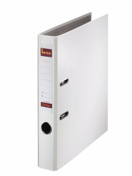 Image LEITZ Ordner No.1, PP-kaschiert, Einsteckrückenschild, A4, 52 mm, weiß 1 (29160