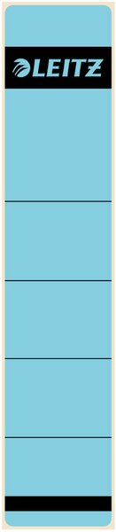 Image LEITZ Ordnerrücken-Etikett, 39 x 192 mm, kurz, schmal, blau passend für LEITZ S