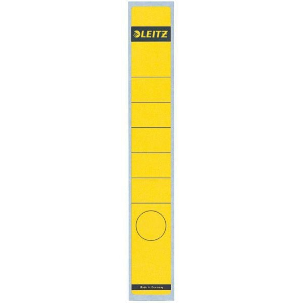 Image LEITZ Ordnerrücken-Etikett, 39 x 285 mm, lang, schmal, gelb passend für LEITZ S