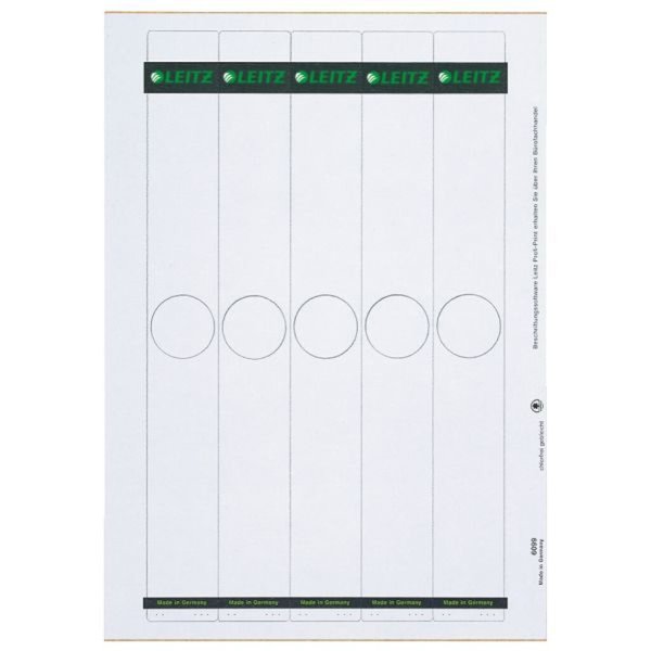 Image LEITZ Ordnerrücken-Etikett für Hängeordner, 34 x 279 mm lang, schmal, grau, pas