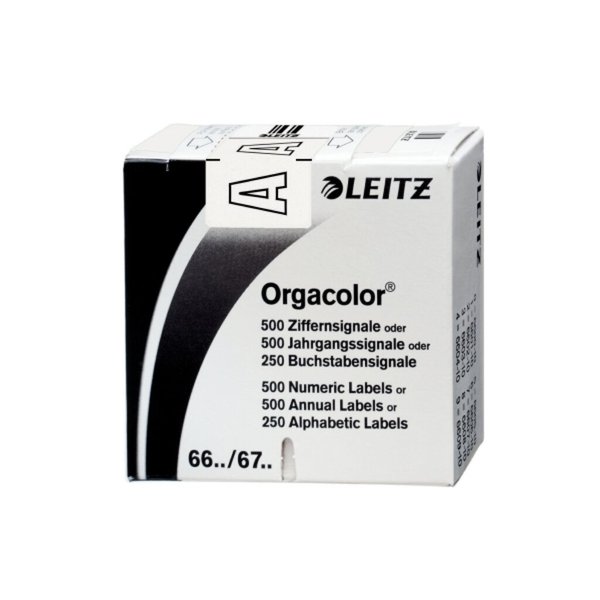 Image LEITZ Orgacolor - Weiß - Abgerundetes Rechteck - 30 x 23 mm - 73 x 73 x 30 mm (