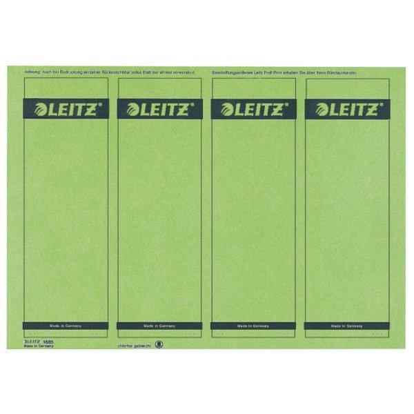 Image LEITZ PC-beschriftbare Rückenschilder für Qualitäts-Ordner 180° - Standard- und