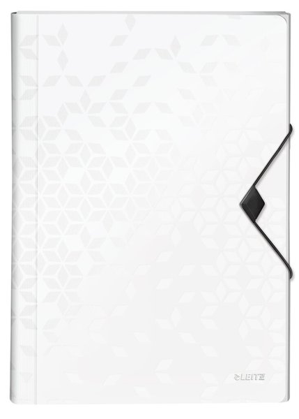 Image LEITZ Projektmappe WOW, A4, PP, 6 Fächer, weiß-metallic 5 Fächer mit Beschriftu