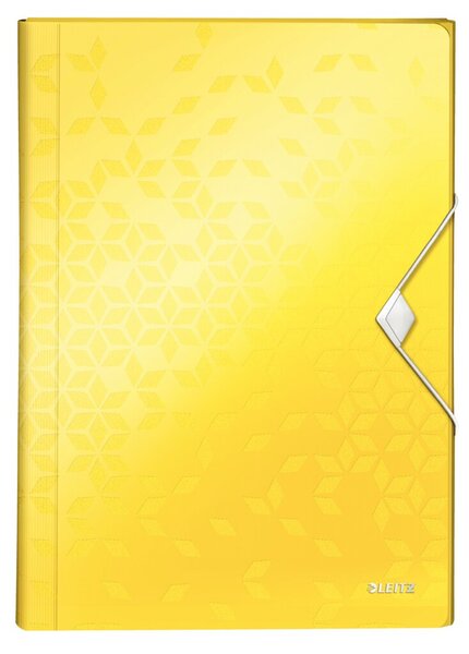 Image LEITZ Projektmappe WOW, A4, PP, 6 Fächer, gelb-metallic 5 Fächer mit Beschriftu