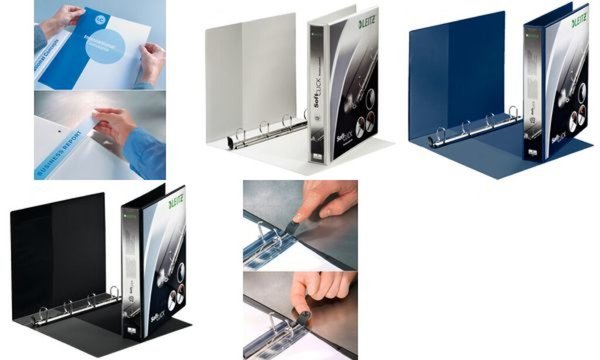 Image LEITZ Präsentations-Ringbuch SoftClick, A4 Überbreite, weiß 4 D-Ring SoftClick-