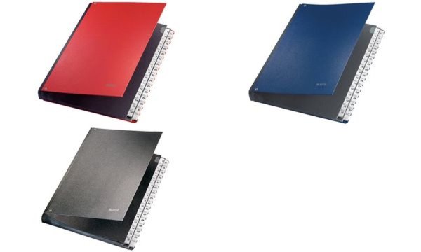 Image LEITZ Pultordner, A4, 1-31, 32 Fächer, Kunststoff, blau Fächerblock aus reißfes