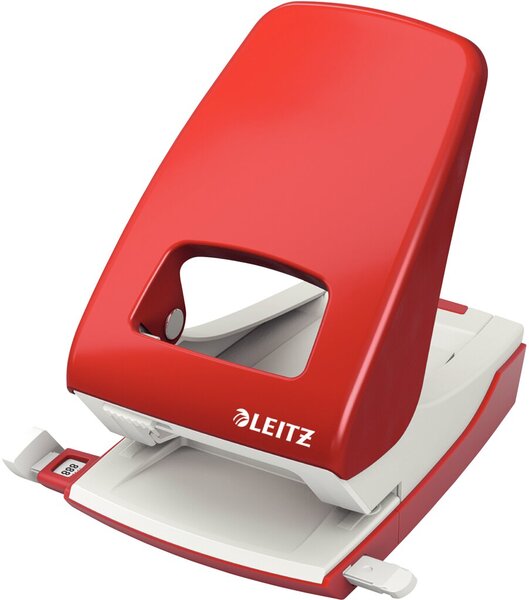 Image LEITZ Registraturlocher Nexxt 5138, rot Stanzleistung: 40 Blatt, Unterteil aus 