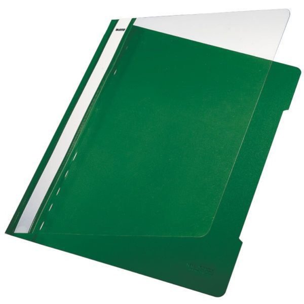 Image LEITZ Schnellhefter Standard, DIN A4, PVC, grün aus PVC-Hartfolie, Vorderdeckel